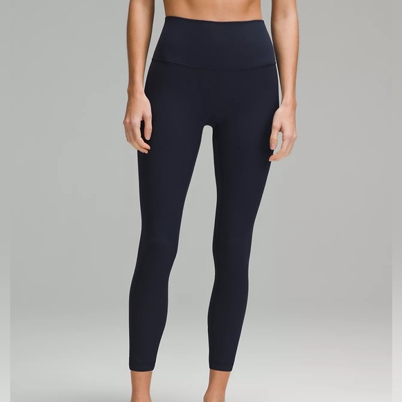 Lululemon Athletica Navy Blue Ribbed Leggings size 14 - Picture 2 of 9